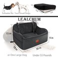 thumbnail image 2 of Lealchum Large Dog Car Seat,Memory Foam Cushion Car Seat for 2 Small Dogs,Medium dog car seat(Black), 2 of 6