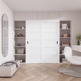 thumbnail image 2 of 28" X 80" Sliding Pocket Door White Standard Door with Hardware Kit Set, 2 of 7