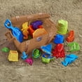thumbnail image 2 of Play Day Treasure Chest with 20-Piece Sand Toys, Brown, 2 of 8