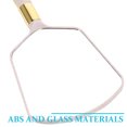 thumbnail image 2 of Miangastore Handle Cosmetic Mirror Square Simple Durable Clear Fashionable Mirror for Home Store (Beige), 2 of 8