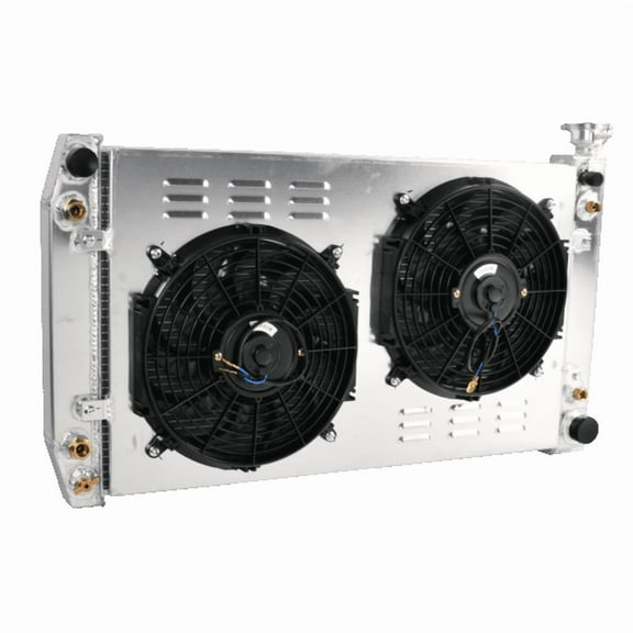 3 Row Radiator Shroud Fan Kit for 1988-99 Chevy Truck GMC C/K C1500 C2500 C3500