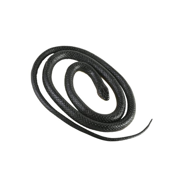 120cm Realistic Fake Simulation Rubber Snake Toys Garden Props Prank Kit Fake Snake Black