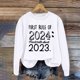 thumbnail image 3 of Gibobby Sudaderas navideñas Mujer Otoño e Invierno Adecuado Navidad Estampado O Cuello Casual Manga Larga Camisas De Entrenamiento Blusa Suelta(Blanco,M), 3 of 4