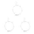 thumbnail image 4 of Tobillera Minnieouse para niñas adorno de pie hermoso Cadenas de pies plata en forma Type1 NO1, 4 of 6