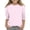 Pink, variant on Blczomt Fashion Girls Shirt 3/4 Sleeve Basic T Shirts Black Casual Crewneck Comfy Polka Dot Baby Girl Clothes
