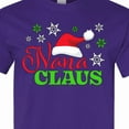 thumbnail image 4 of Inktastic Nana Claus with Christmas Santa Hat and Snowflakes T-Shirt, 4 of 5