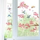 thumbnail image 1 of Calcomanía de flores de rosa, pegatinas para pared con pájaros en la rama de un árbol, pegatinas decorativas para ventanas con mariposas y pájaros, calcomanías florales para pared para niños/habitaci, 1 of 5