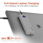HyperGear 20000mAh 35W PD W/Digital Power Bank Grey