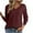 Wine, variant on Knit Sweater For Women Sevevn Womens V Neck Sweaters Casual Long Sleeve Pullover Sweaters 2025 Trendy