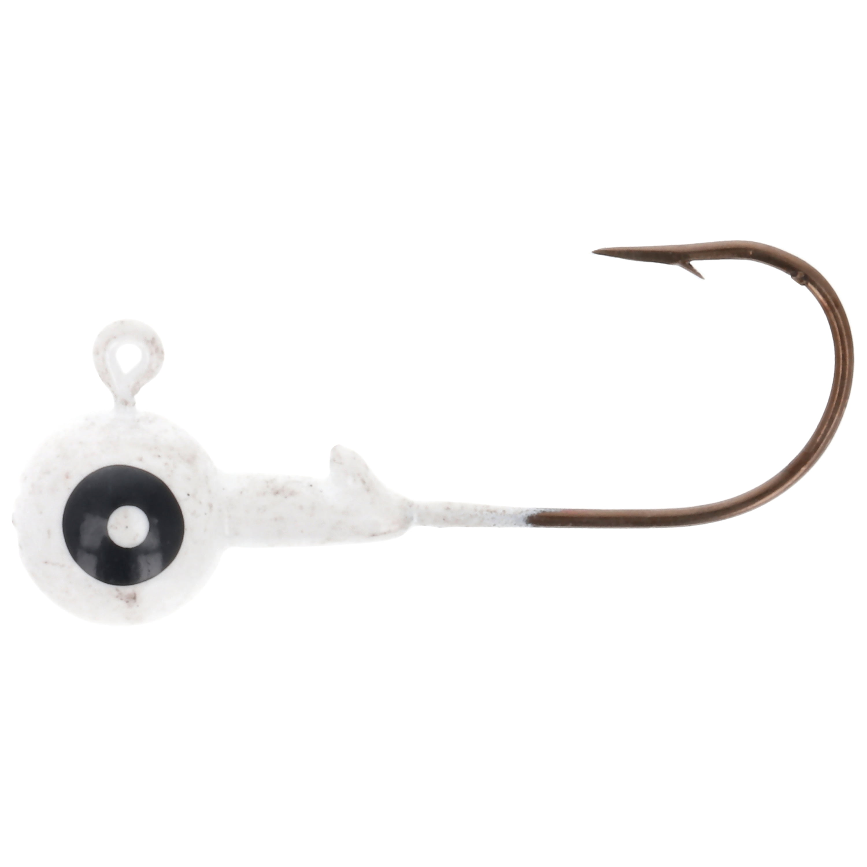Eagle Claw Tin Ball Head Jig - Double eye - 5 pack - 1/8 oz - White
