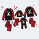 thumbnail image 1 of Pijamas familiares a juego para Navidad 2022 Ropa de dormir familiar a juego Tops + Pantalones Adultos Niños Conjuntos familiares a juego Mameluco de bebé, 1 of 5
