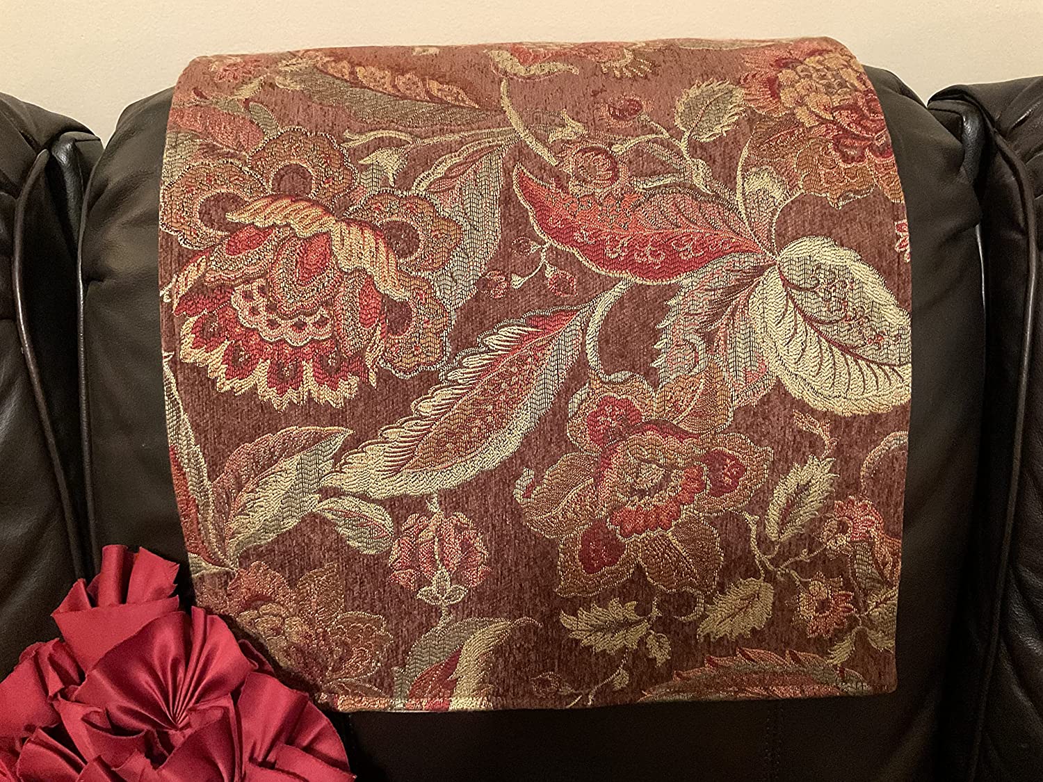 Headrest Cover for furniture slipcover furniture protectors  home decoration sofa covers RVs. Rose Design