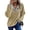 # Brown, variant on TEMOFON Sweatshirts for Women Fall clothes Loose V Neck Colorblock Long Sleeve Shirts for Winter Tops Trendy Sweat Shirts Light Grey L