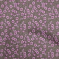 thumbnail image 1 of oneOone Viscose Chiffon Fuschia Pink Fabric Floral Retro Sewing Material Print Fabric By The Yard 42 Inch Wide, 1 of 5