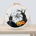 thumbnail image 2 of Kit de inicio de bordado, adorno, fácil de usar, punto de cruz para regalo, bordado Castillo de calabaza, 2 of 7