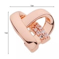 thumbnail image 2 of QQTDFG Women 925 Silver Gold Cubic Zirconia Heart Stud Earrings Wedding Jewelry Gifts-#1, 2 of 5