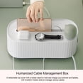 thumbnail image 2 of Cable Management Box with Phone Holder Lid Desk Wire Organizer Power Strips Protector Cord Hider, 2 of 8