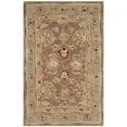 thumbnail image 2 of SAFAVIEH Anatolia Tracy Traditional Wool Area Rug, Tan/Ivory, 4' x 4' Round, 2 of 10