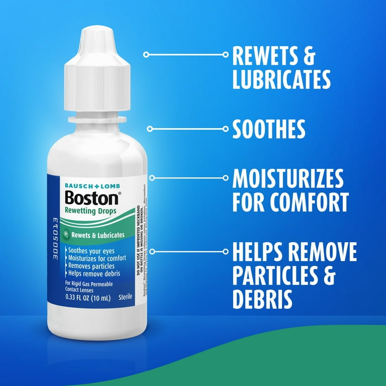 Boston Rewetting Drops for Rigid Gas Permeable Contact Lenses