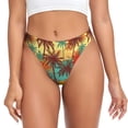thumbnail image 1 of Balery Colorful Hawaii Palms Tangas de Algodón para Mujer con Estampado – Ropa Interior Sexy, Transpirable, G-string-X-Large, 1 of 6