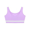 thumbnail image 5 of Xnihocha Yoga Dance Athletic Tank Crop for Girls U Neck Sleeveless Figure Ice Skating Gymnastic Top Light Purple 8, 5 of 6