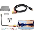 thumbnail image 5 of Leadrop Converter Cable Stable Signal Plug Play Anti-interference Widely Compatible 1080P Audio Transmission HDMI-compatible to 3 RCA Video Adapter Cable for TV, 5 of 11