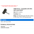 thumbnail image 2 of TPMS Sensor - Compatible with 2006 - 2007 GS430, 2 of 2