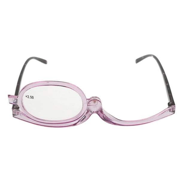 Gafas de Lectura de Maquillaje Lentes de Aumento de una Sola Lente Gafas de Maquillaje Giratorias Abatibles hacia Abajo Gafas de Maquillaje de Ojos para Ancianos Marco ANGGREK Otros Walmart en