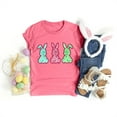thumbnail image 2 of Easter T Shirt for Women Crew Neck Short Sleeve Happy Easter Bunny Spring Hunt Eggs Rabbit Coquette Bow Carrot Cute Pullover T-Shirt, 2 of 4