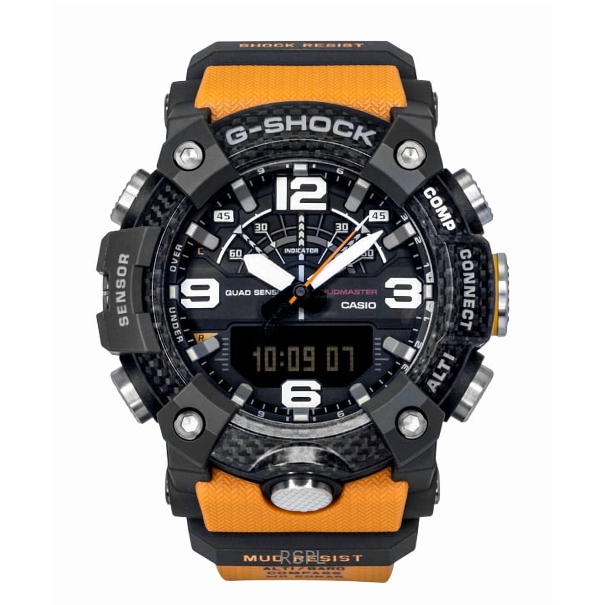 Casio G-Shock Master of G-Land Mudmaster Analog Digital Smartphone Link Black Dial Quartz GG-B100X-1A9 200M Men's Watch