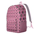 thumbnail image 2 of Pink Pug Puppies Backpack for School,Cute School Bag,Schoolbag with Adjustable Shoulder Straps & Padded Back,15.7"x11.8"x5.5", 2 of 5