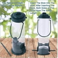 thumbnail image 4 of Squirrel Proof Finch Feeder With Clear Shell, Weatherproof Tube Feeder For Outdoor Use Attracting Various Birds (2Pieces), 4 of 5