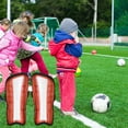 thumbnail image 4 of Espinilleras de fútbol para niños y jóvenes, espinilleras y mangas para espinilleras para niños y niñas para partidos de fútbol. Protección acolchada que reduce golpes y lesiones., 4 of 8