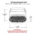 thumbnail image 4 of CHAIR GLIDE RECTANGL 8PK(Pack of 1), 4 of 6