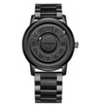 thumbnail image 1 of Reloj FOXBOX para Hombre Banda de Acero Inoxidable Fuerza Magnética Negro, 1 of 5