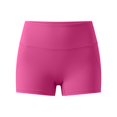 thumbnail image 4 of Only Moment Womens Shorts Blended Fabric High Waisted Work Travel Pants with Pockets Stretchy Business Casual Slacks Yoga Shorts for Wowomen Hot Pink,M, 4 of 9