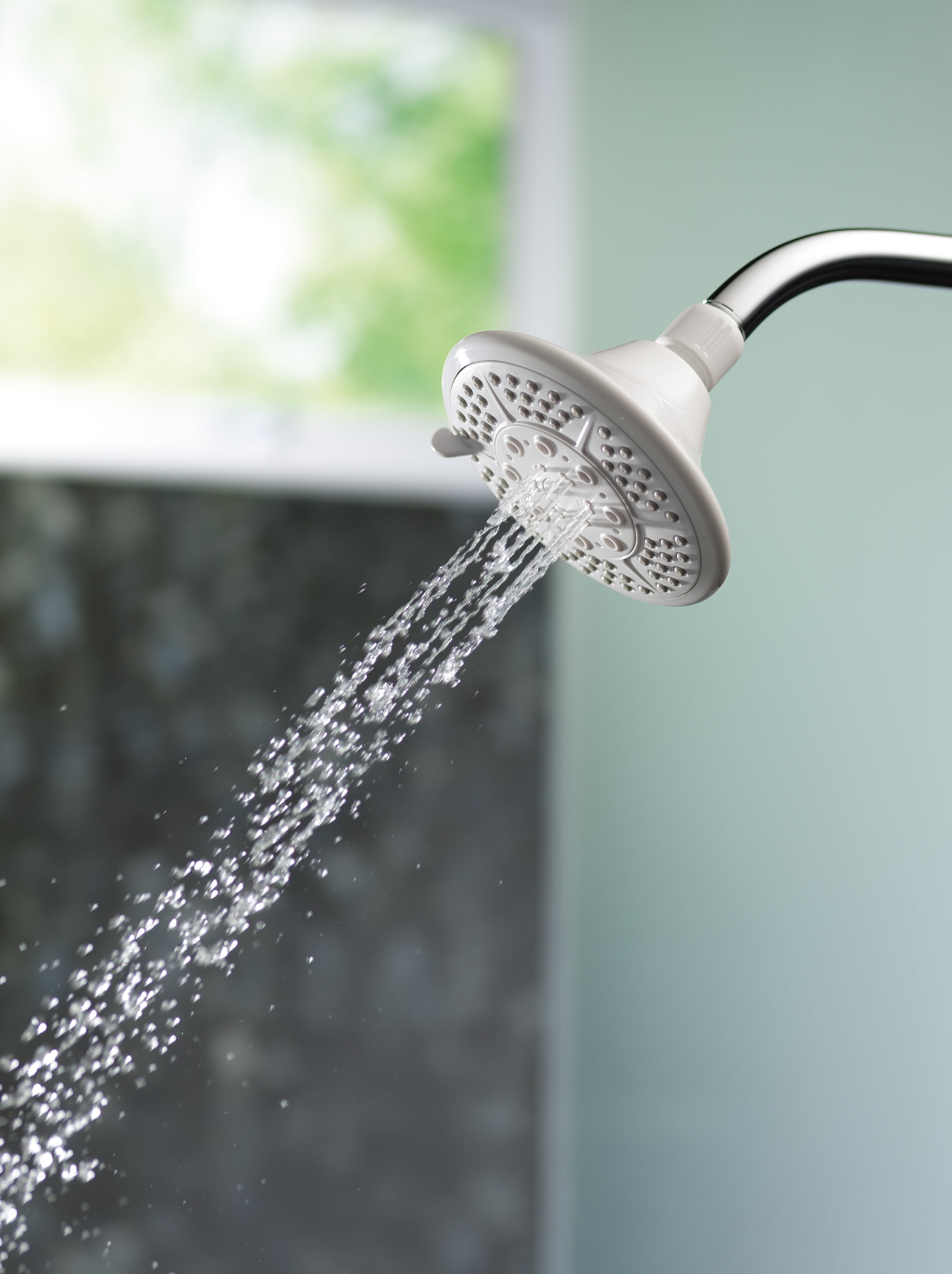 Peerless 5Spray Shower Head with TouchClean in White