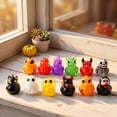 thumbnail image 5 of 120PCS Halloween Mini Resin Ducks Glow in the Dark, Random Duck Figurines for Halloween Decoration, 5 of 8