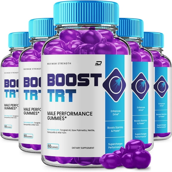 Boost TRT Gummies  – BoostTRT Gummy Natural Blend Reviews, 5 Pack, 300 Gummies