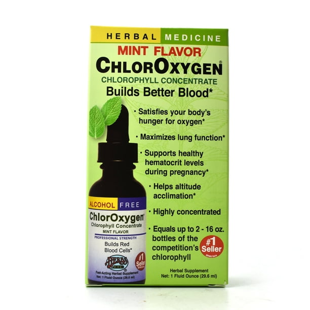 Herbs Etc ChlorOxygen Chlorophyll Concentrate Mint 1 oz Walmart