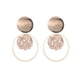 thumbnail image 2 of Fiudx Pendientes de Hilo Dorado, Diseño Hueco Único, Elegante Accesorio de Aleación para Ocasiones Especiales, Perfecto para Amantes de La Moda, Regalo Elegante para Amigos, Una Adición Moderna a Tu, 2 of 5