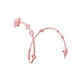 thumbnail image 2 of Cadena de chupete de silicona Hugo Soporte de correa de silicona Rosado, 2 of 7