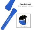 thumbnail image 4 of uxcell rubber watch band 20mm width unique design silicone strap for smart watch Tang Blue, 4 of 5