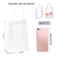 thumbnail image 2 of 30 Bolsas De Regalo De Pvc Transparente De 15x7x20cm Con Asas Xtellar transparente, 2 of 3
