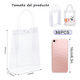 thumbnail image 2 of 30 Bolsas De Regalo De Pvc Transparente De 15x7x20cm Con Asas Xtellar transparente, 2 of 3