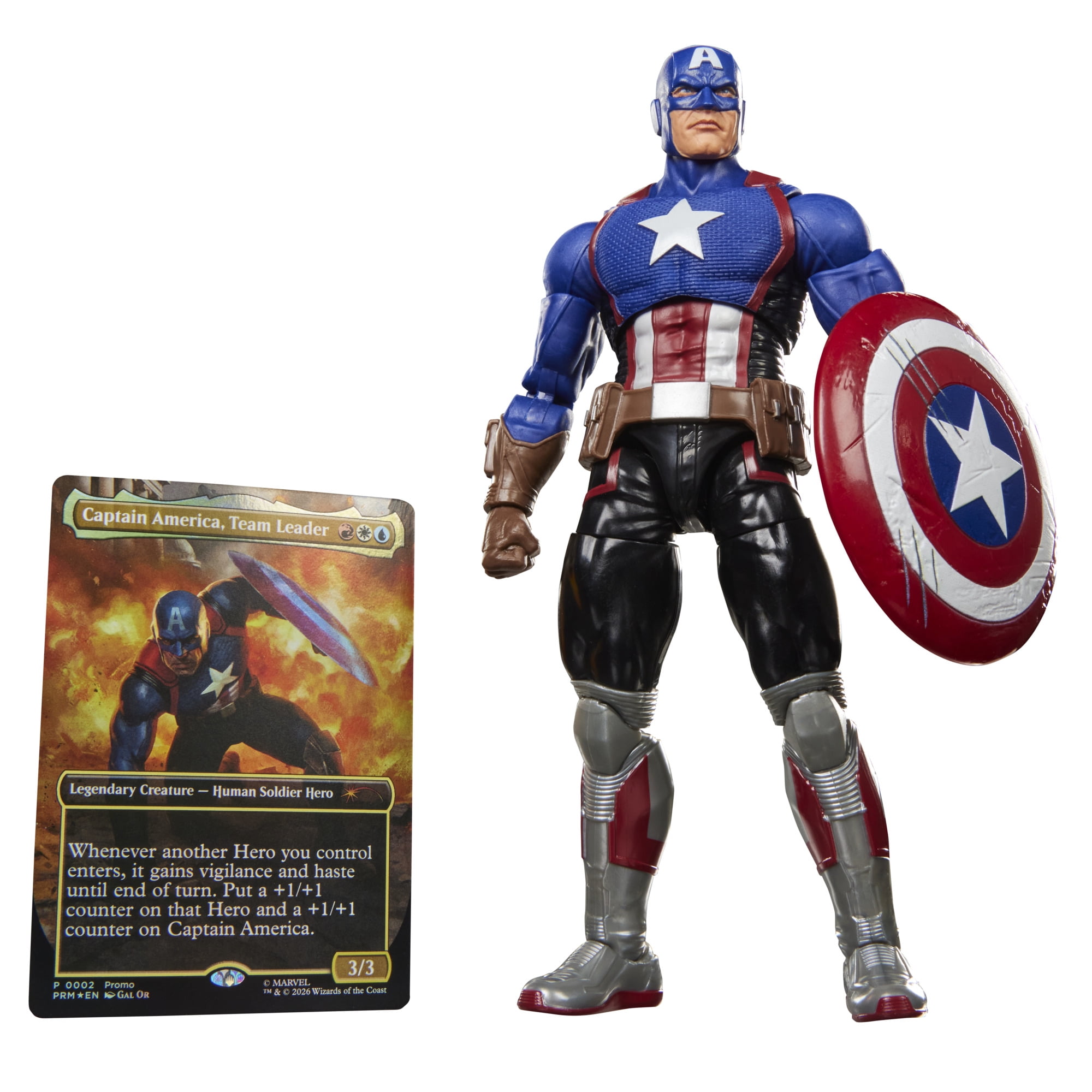 Marvel Legends Series Marvel Super Heroes Magic: The Gathering Captain America (Avengers: Twilight), 6" Action Figure plus Exclusive Foil Trading Card