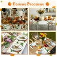 thumbnail image 6 of Fall Placemats Set of 6, Thanksgiving Orange Pumpkins Green Leaves Buffalo Plaid Place Mats 12x18 Inch Autumn Harvest Farmhouse Table Mats for Home Holiday Party Dining Table Decor, 6 of 6