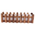 thumbnail image 1 of Maceta de arreglo floral con diseño de valla de madera de 1 pieza (marrón claro) HOMEMAXS 10070364-MX, 1 of 6