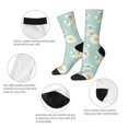 thumbnail image 3 of Yiaed Floral Daisy Print Great elasticity Crew Socks Sports socks for Men and Women, 3 of 5