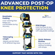 Ossur Rebound Post-Op Knee Brace L1832 Adjustable ROM